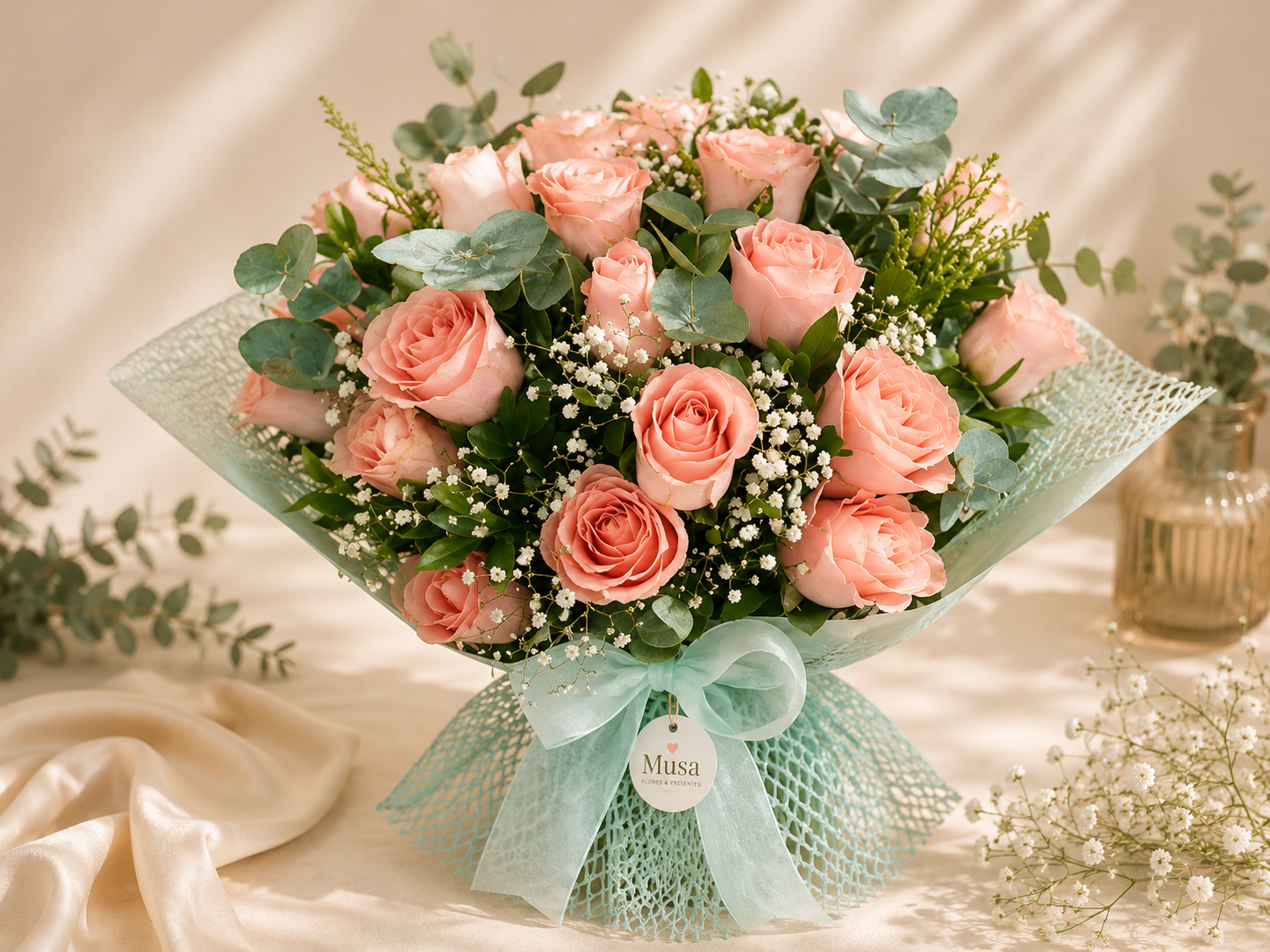 Bouquet de Rosas Rosa