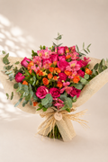 Bouquet com Rosas, Mini Rosas e Astromerias